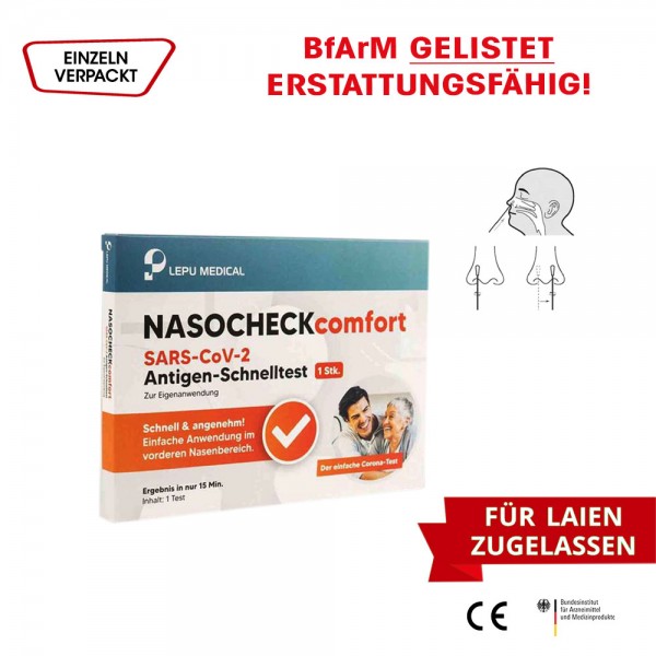 Antigen-Selbsttests LEPU/NASOCHECK Nasal - 1/5er Verpackt - Preis pro Stück