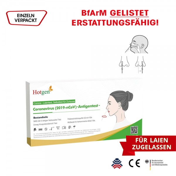 Antigen-Selbsttests HOTGEN Nasal 1/5er Verpackt - Preis pro Stück