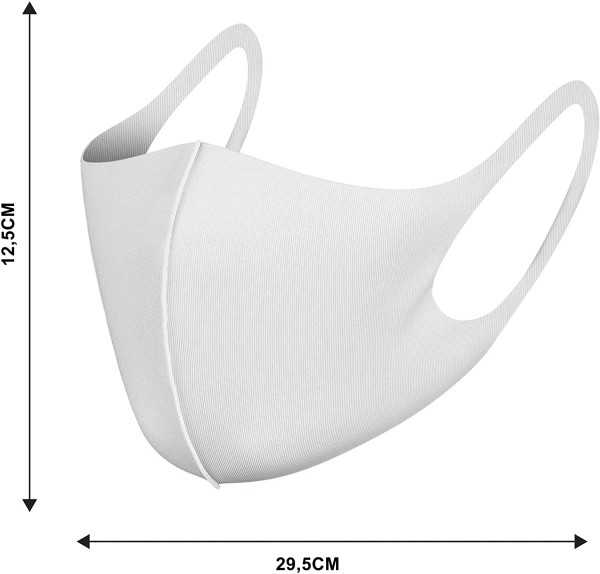 Mundschutz Maske Nano Technik Weiß – wiederverwendbar & waschbar